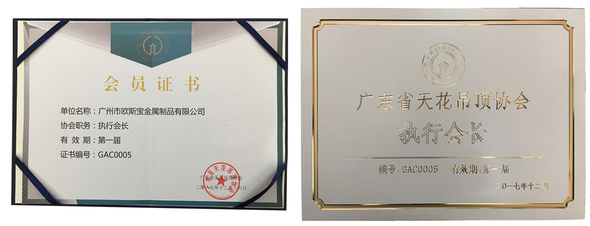 廣東省天花吊頂協會執行會長