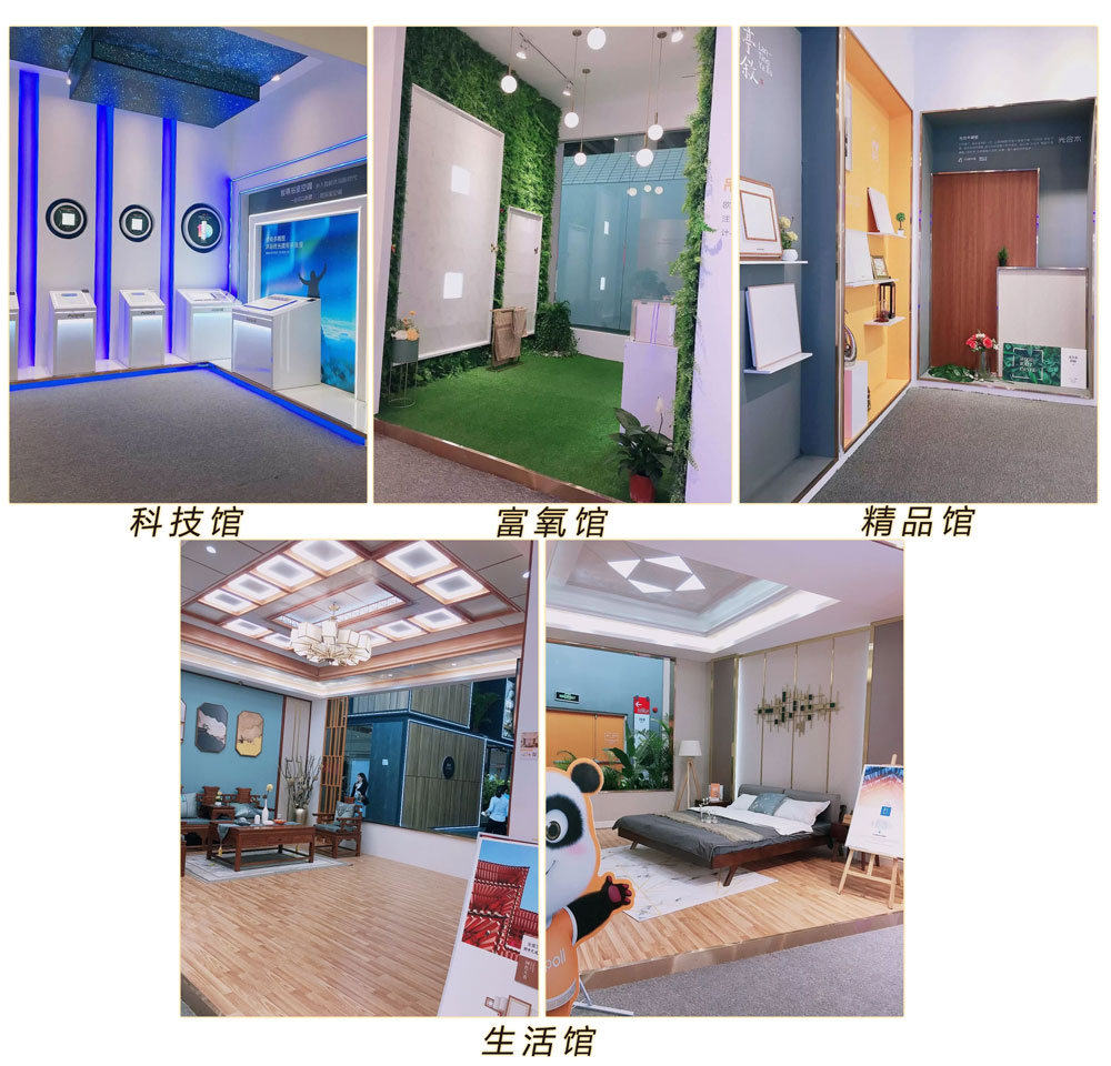 科技館、生活館、精品館、富氧館