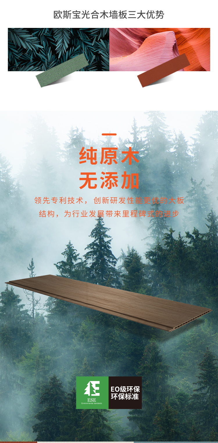 這是歐斯寶集成吊頂光合木墻板新產品介紹